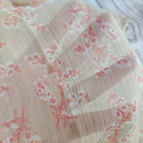 Vince Camuto sheer long silky floral open front drop shoulder kimono cardigan OS - Picture 2 of 11